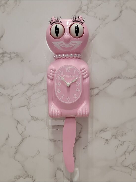 Kit-Cat Klock Other - Bubblegum Pink Miss Kitty Cat klock clock